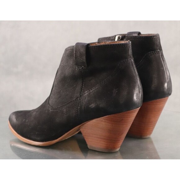 Frye Reina $220 Women's Side Zip Booties Boots Size 10 M Suede Black - Picture 6 of 13